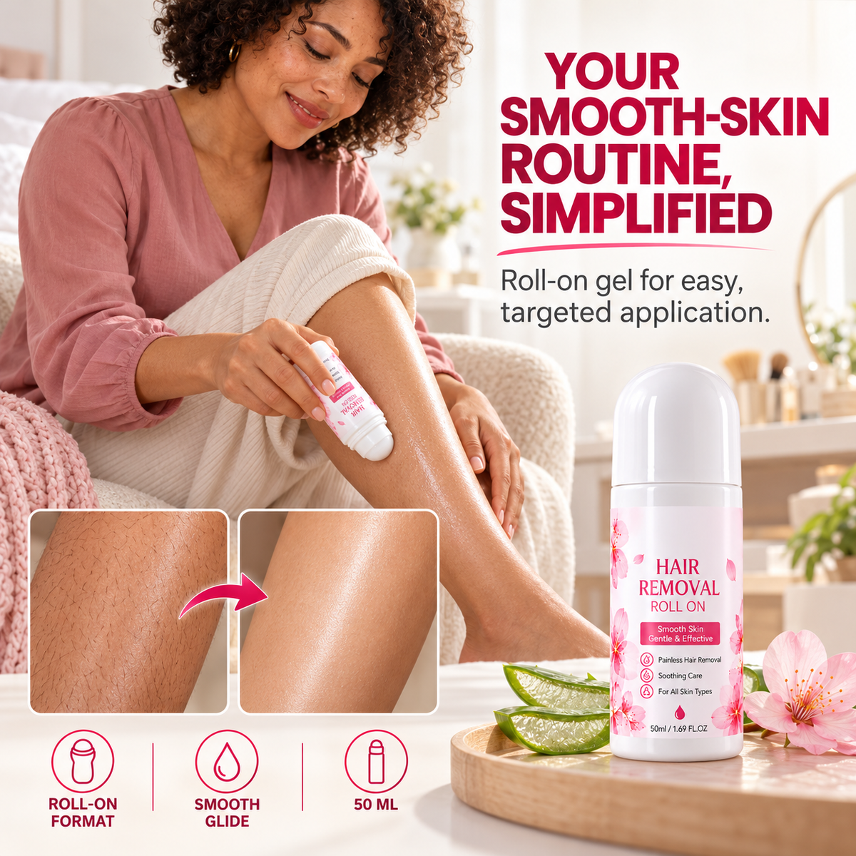 Gentle Smooth Roll-On Body Hair Removal