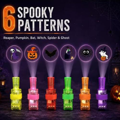 Magic Finger Projector Rings-🎄Christmas/🎃Halloween finger lights