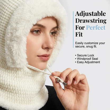 🔥Last Day 50% OFF🔥🥶Fleece Double Layer Integrated Mask Hat🥶