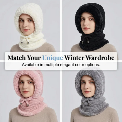 🔥Last Day 50% OFF🔥🥶Fleece Double Layer Integrated Mask Hat🥶