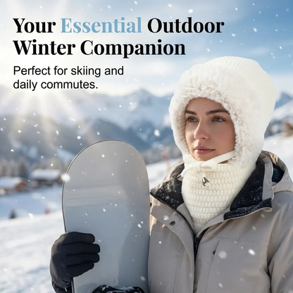 🔥Last Day 50% OFF🔥🥶Fleece Double Layer Integrated Mask Hat🥶