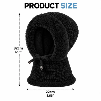 🔥Last Day 50% OFF🔥🥶Fleece Double Layer Integrated Mask Hat🥶