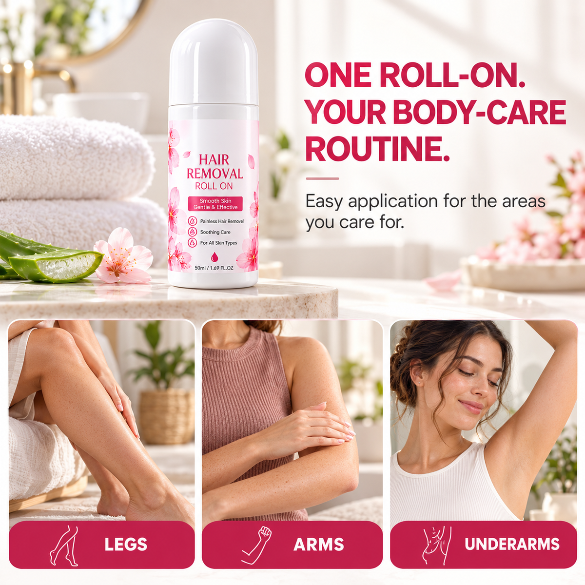 Gentle Smooth Roll-On Body Hair Removal