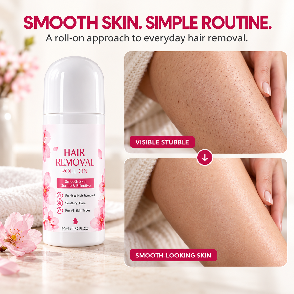 Gentle Smooth Roll-On Body Hair Removal