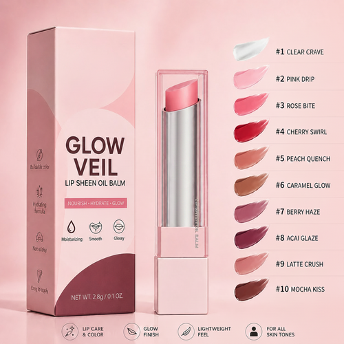 🔥Last Day Buy 1 Get 1 Free|GLOW VEIL LIP SHEEN OIL BALM